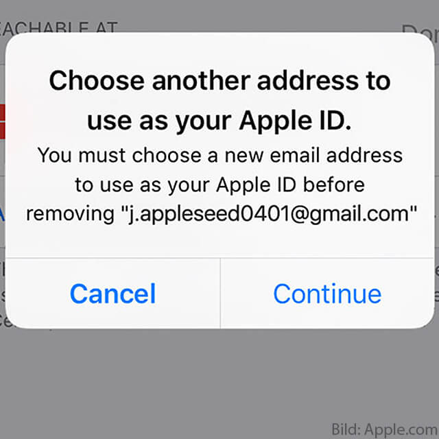 Anleitung EMailAdresse der AppleID ändern an Mac und iPhone