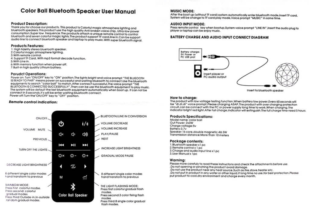 The English manual is particularly interesting for reading up on the functions of the individual buttons on the remote control.