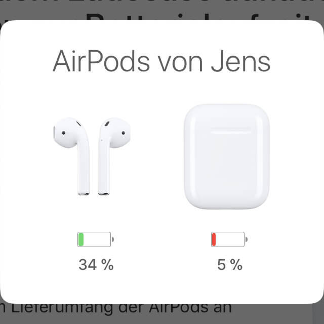Anleitung: AirPods Akku-Ladestand überprüfen mit iPhone, iPad und Mac