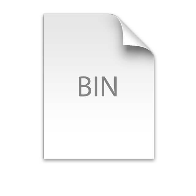 extracting a .zip file on a mac gives me .bin file