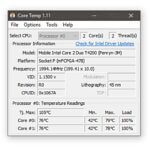 Core Temp is a clear tool that can be used to measure the CPU temperature in Windows computers.