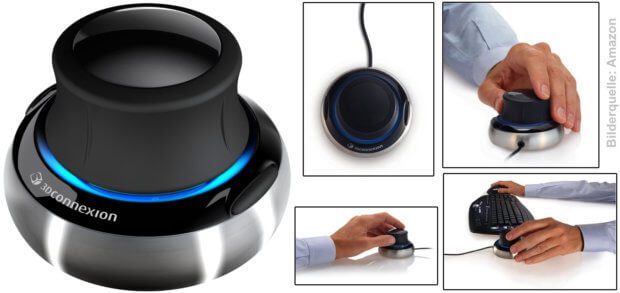Il mouse 3DConnexion SpaceNavigator per Google Earth e la modellazione 3D/CAD è ideale come dispositivo di input e navigazione 3D. Qui troverai i dati tecnici, un video dimostrativo, due versioni (Standard e Pro) e una FAQ.