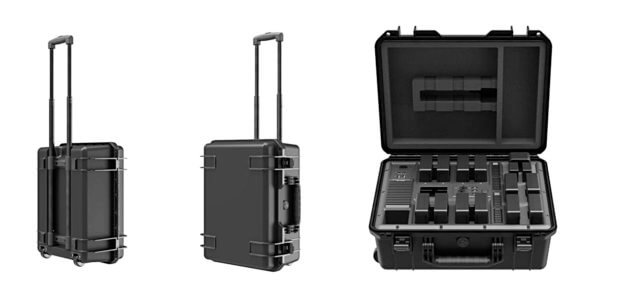 As a trolley case, the battery case for the DJI camera drone batteries is practical and at the same time visually appealing. Transport, storage and charging from the drone battery is therefore easy!