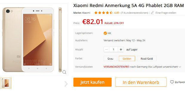GearBest vouchers or voucher codes for Xiaomi smartphones in May 2018 - to give yourself a present on Father's Day and Mother's Day;)