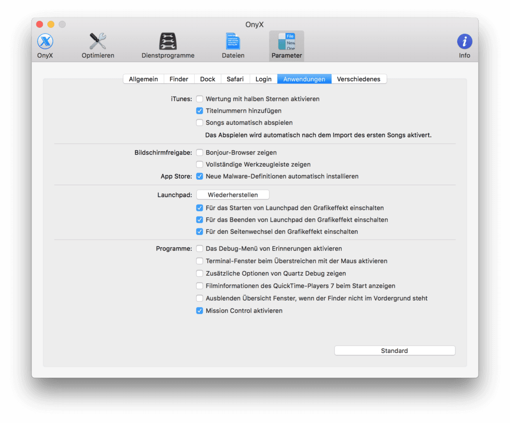 onyx for mac os 10.11.6