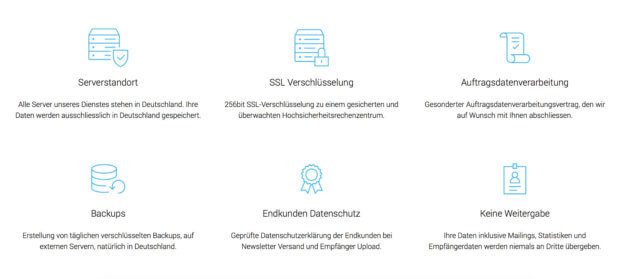 rapidmail ist datenschutzkonform nach EU-DSGVO. Das zeigt der Anbieter auf seiner Webseite.