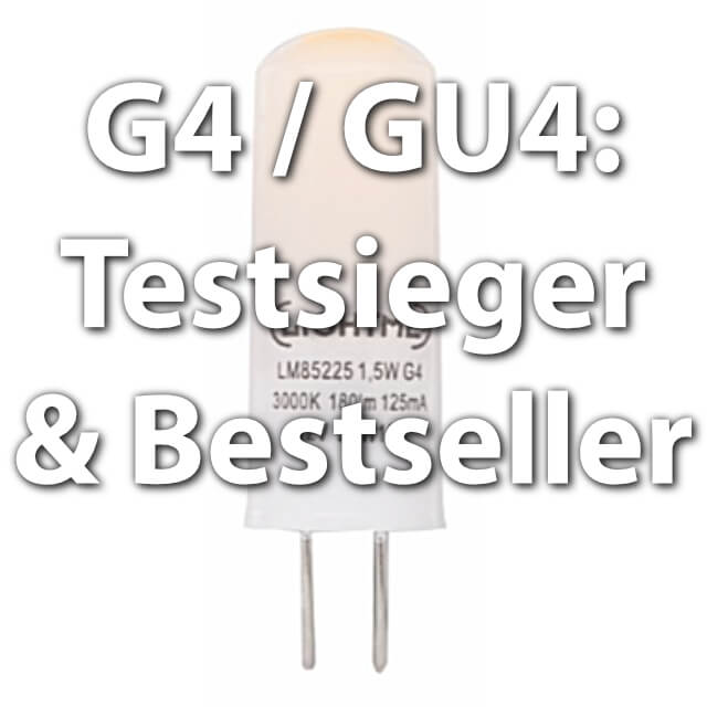 G4 LED socket, Stiftung Warentest Sieger, bestseller 2018