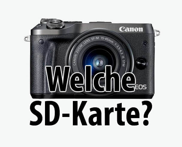 Canon EOS M6 SD Karte Foto