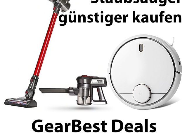 GearBest-Aktion Ende August 2018: günstige Staubsauger(roboter)