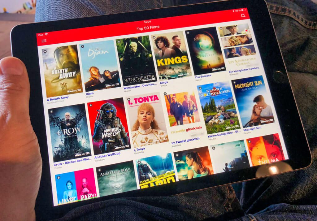 In the Diveo app there is a view of the Top50 films, which was created in cooperation with videociety.