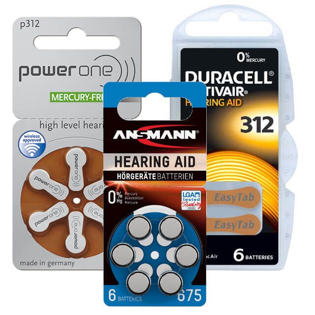 Hearing Aid Batteries Type 10 13 312 675 Also Suitable For Siemens Hearing Aid 