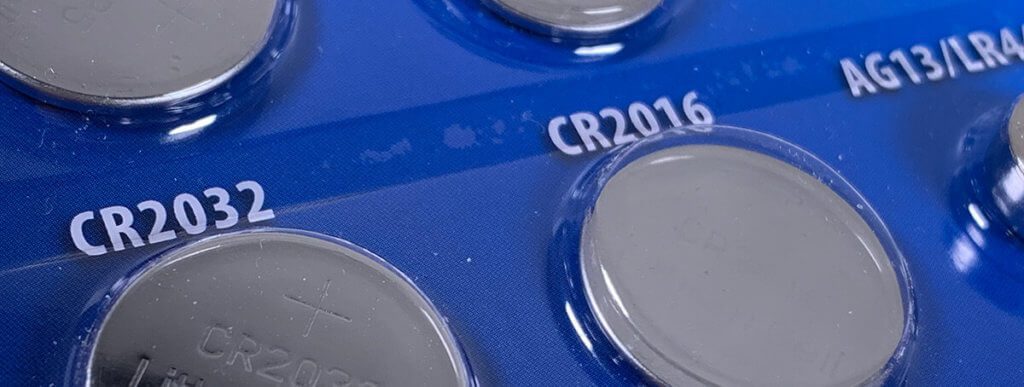 Foto Knopfzellen in Blister-Verpackung
