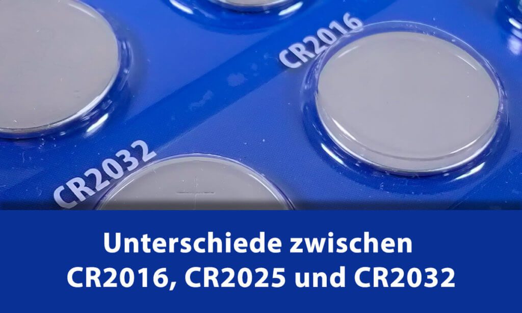 CR2016, CR2025 e CR2032 - quali sono le differenze?