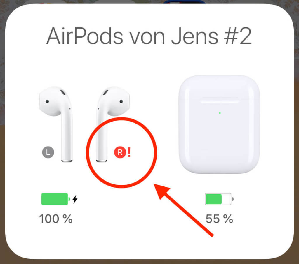If you see a red circle with L or R and an exclamation mark on the battery status of your AirPods, then you've come to the right place! (Photos: Sir Apfelot)