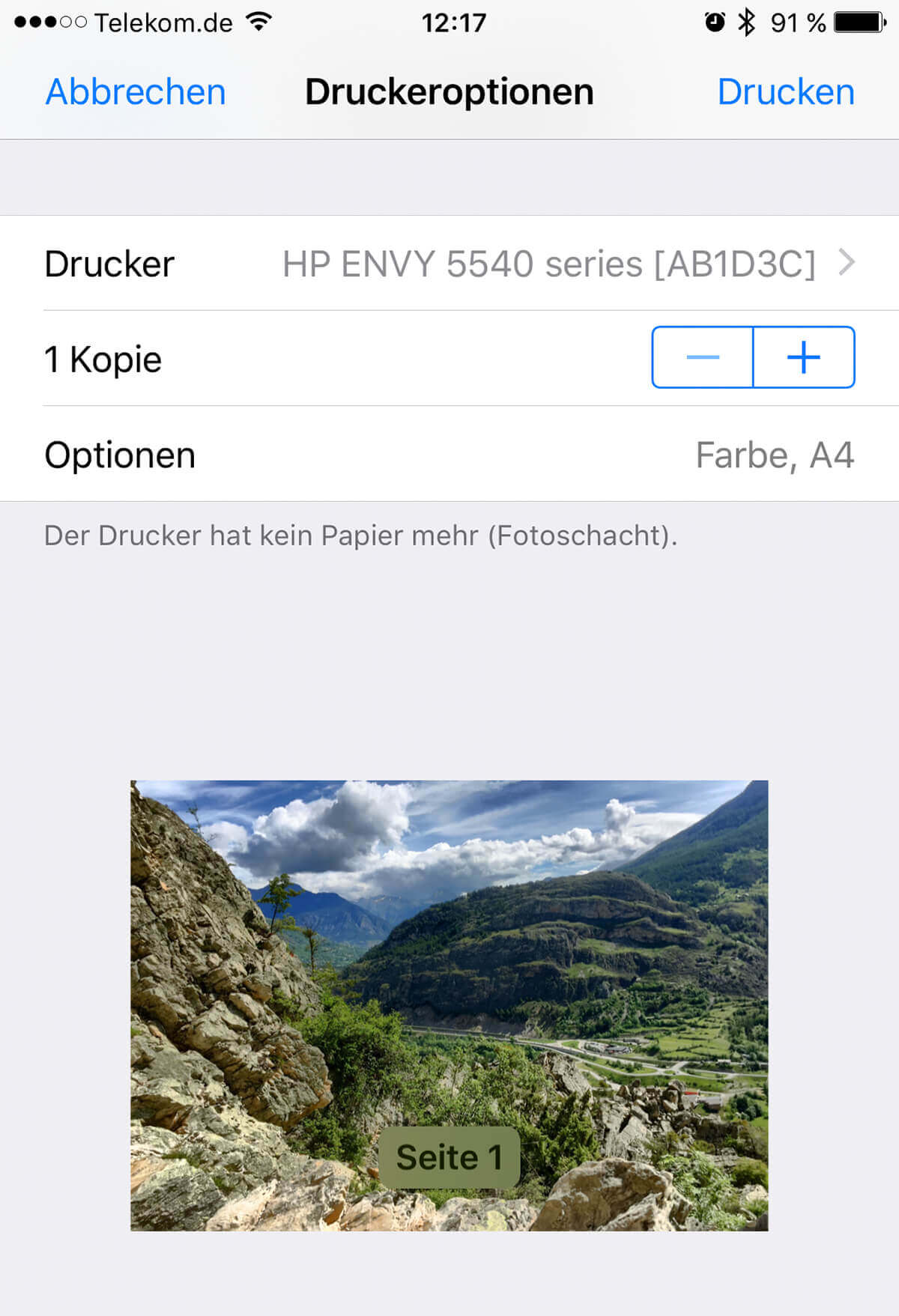Hp Envy 5540 Drucker Im Test Guter Farb Tintenstrahldrucker Fur