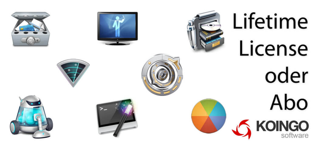 KOINGO Software bietet neben dem Abo-Modell mit monatlicher Zahlung nun auch die "Lifetime License" mit einmaligem Kauf und lebenslangen Updates an. Details und Informationen zu den Apps gibt es im Folgenden.