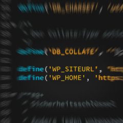 URL del sitio de WordPress en la imagen destacada de wp-config.php