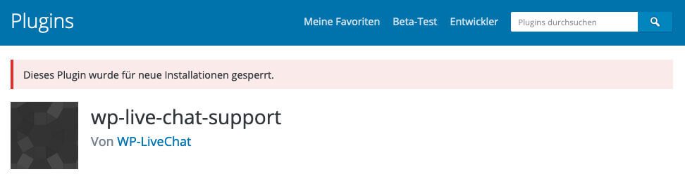 Das WordPress-Plugin wp-live-chat-support wurde entweder übernommen oder von den Entwicklern selbst mit Weiterleitung zu den verschiedensten Webseiten ausgestattet. Man sollte es auf jeden Fall deaktivieren und vom Server löschen.
