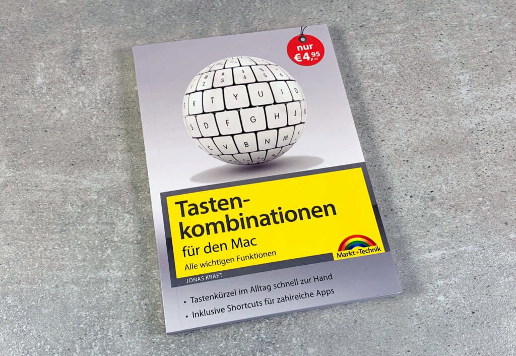At around 12 x 16,5 cm a very handy work: Keyboard shortcuts for the Mac by Jonas Kraft (photos: Sir Apfelot).