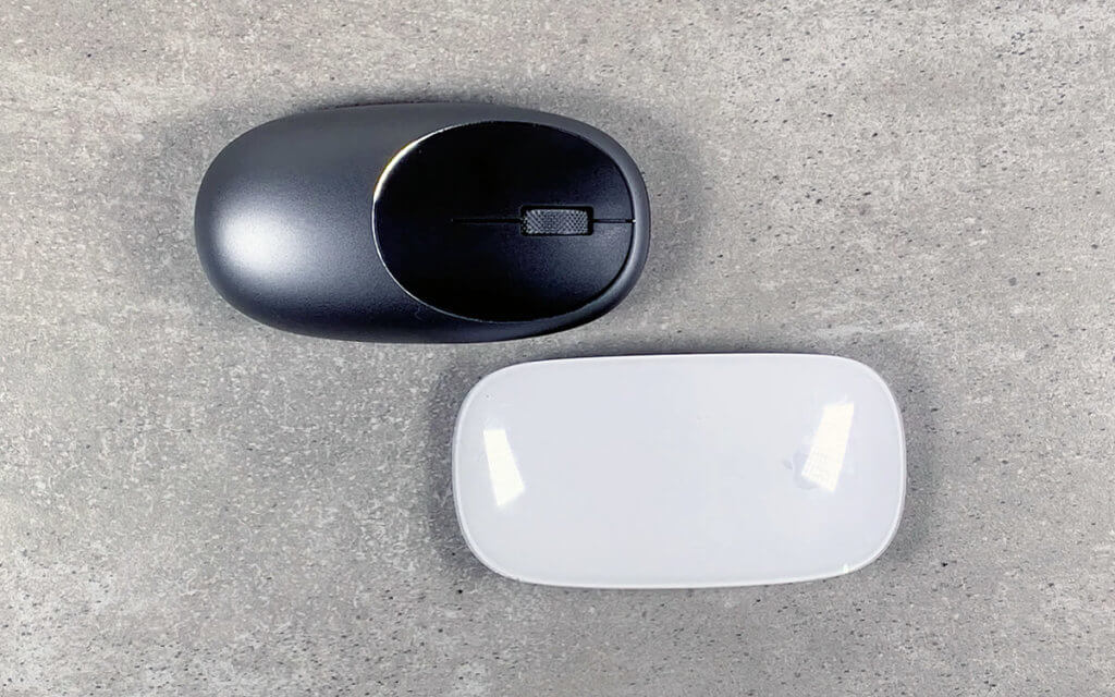 Die Magic Mouse 2 von Apple kostet ca. 70 Euro, während die Satechi M1 mit ungefähr 35 Euro zu Buche schlägt.