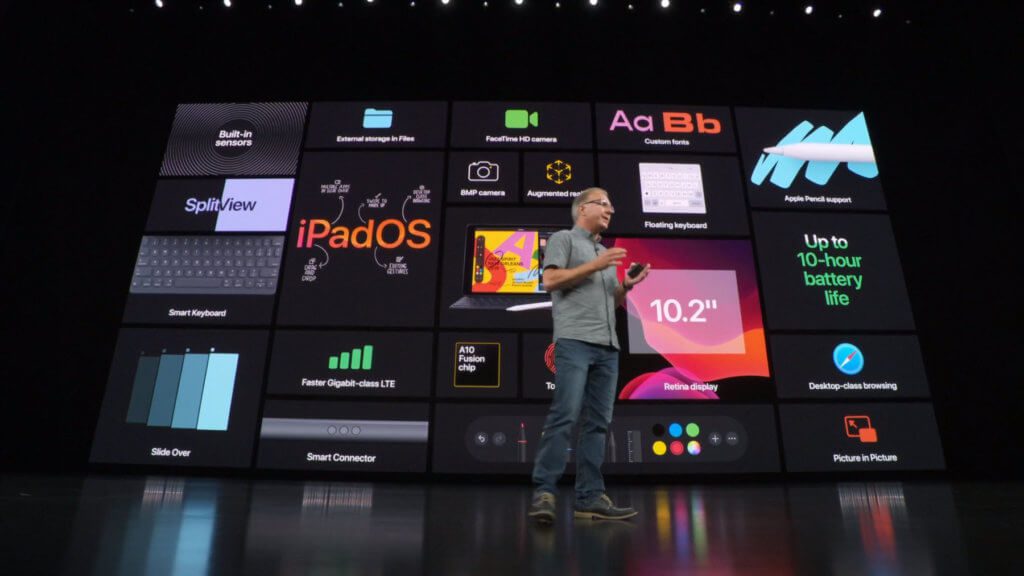 Il nuovo iPad con display da 10,2 pollici viene fornito con iPadOS come sistema operativo e può essere utilizzato con Apple Pencil (1a generazione).