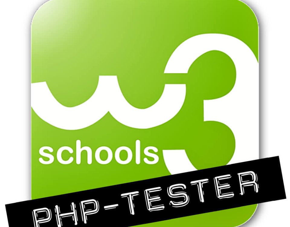PHP-Funktionen auspobieren mit dem Testfenster von w3schools