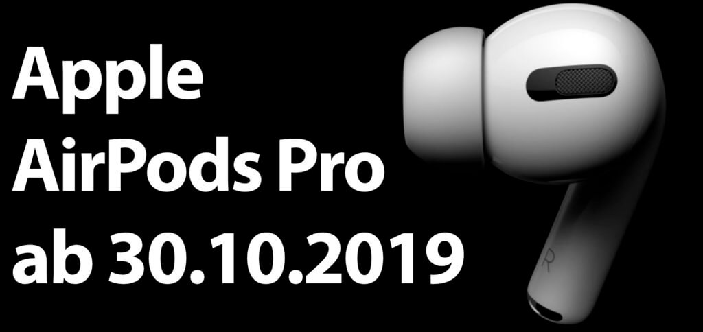 Yesterday Apple introduced the AirPods Pro, wireless in-ear headphones with noise cancellation and pressure compensation. Available from October 30.10.2019th, 279 for a price of XNUMX euros.