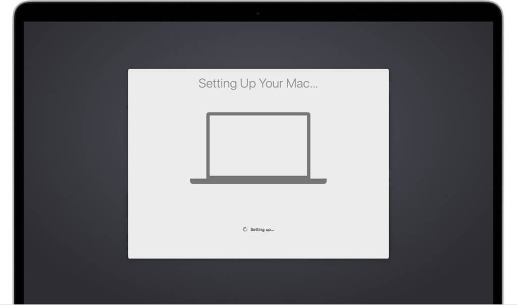Will the Mac be set up but the window will not show any progress after ten minutes or even hours? Here you can find solutions to the problem with the macOS Catalina upgrade. Image: Apple.com