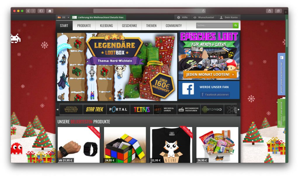 At getDigital you will find nerd gifts and geek products for Christmas and all other occasions. In the "New" area you will find all the new products in the shop.
