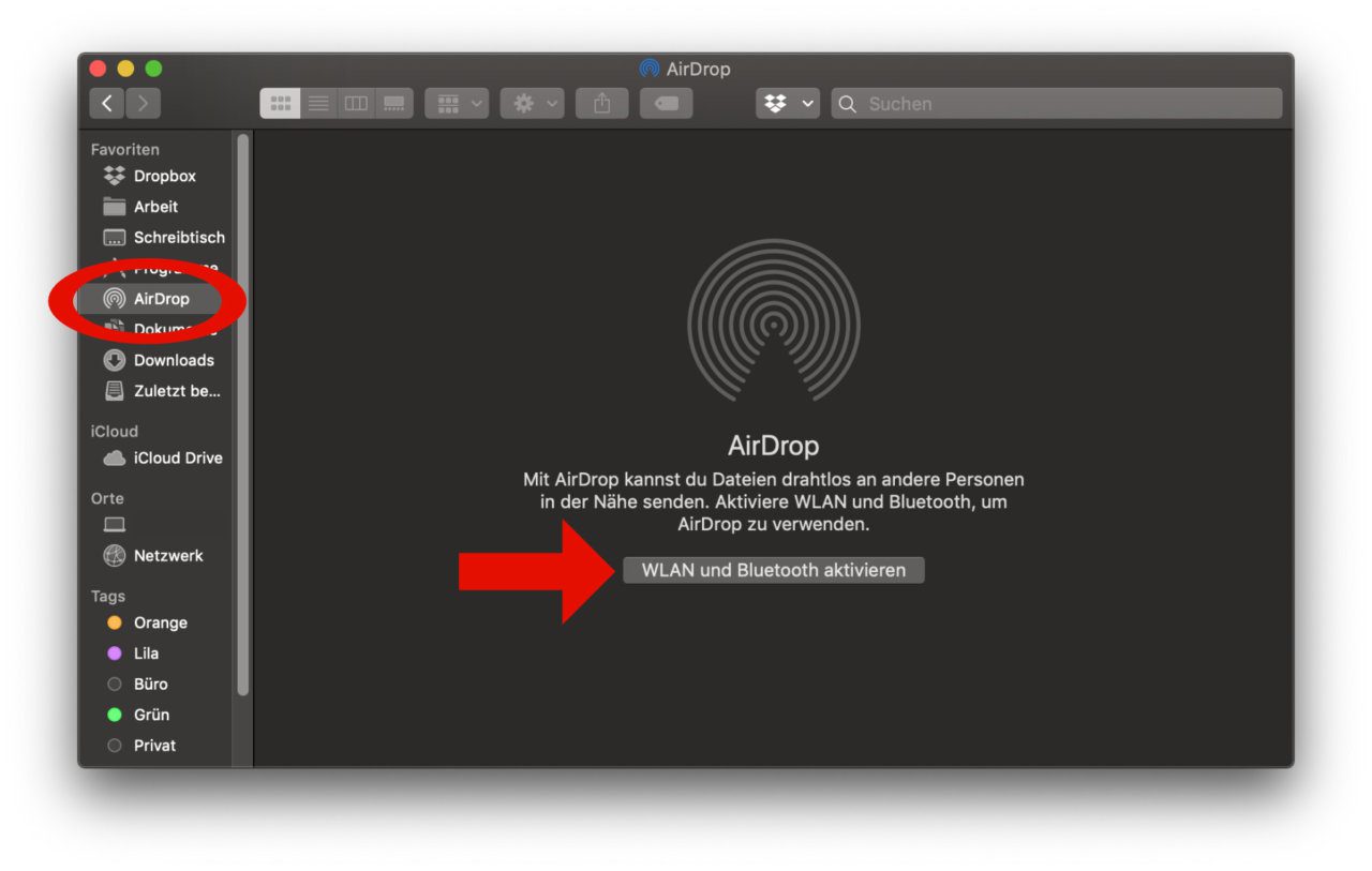 Activate AirDrop and use it with Mac, iPhone & iPad »Sir Apfelot