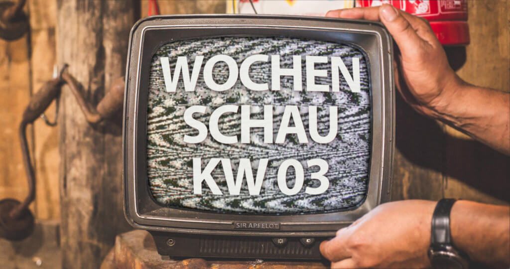The Sir Apfelot Wochenschau for calendar week 3 in 2020 includes the following topics: Bug on Facebook pages, exchange program for iPhone accessories, Samsung Galaxy S20 + 5G leak, memory of the iPhone 12, gaming news and more.