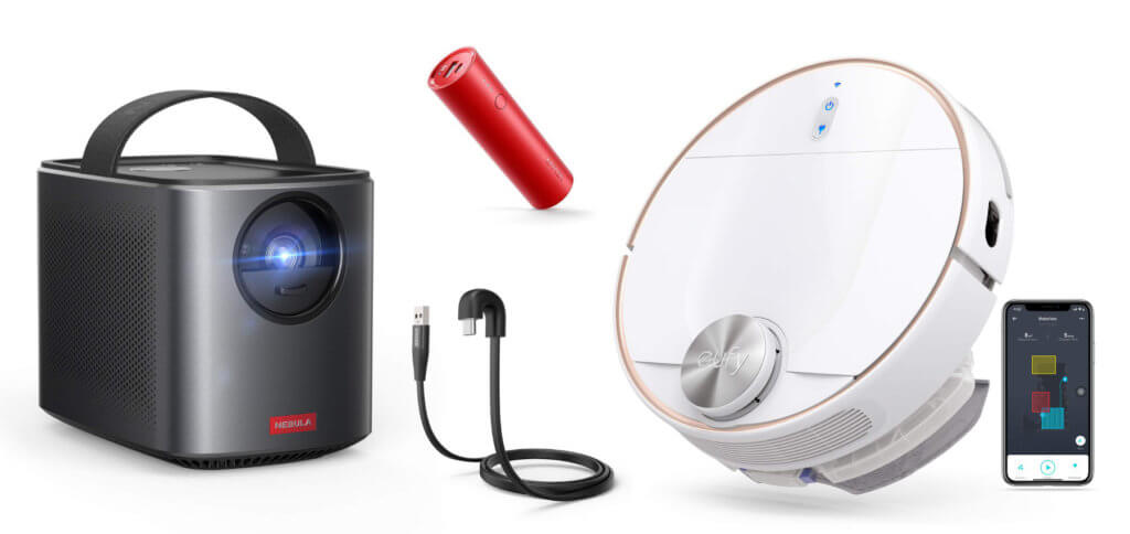 Ihr wollt Powerbanks, Kabel, Bluetooth-Lautsprecher und -Kopfhörer sowie Beamer und Staubsaugerroboter günstiger kaufen? Dann schaut euch mal die folgenden Anker-Angebote an ;)