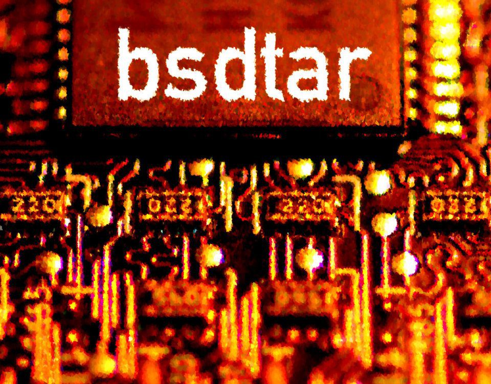 How to put the bsdtar process back in its place on the Mac.