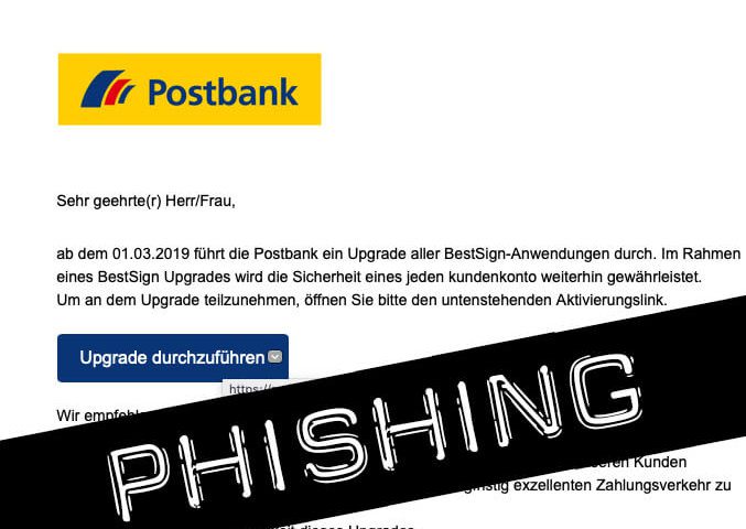 Postbank phishing