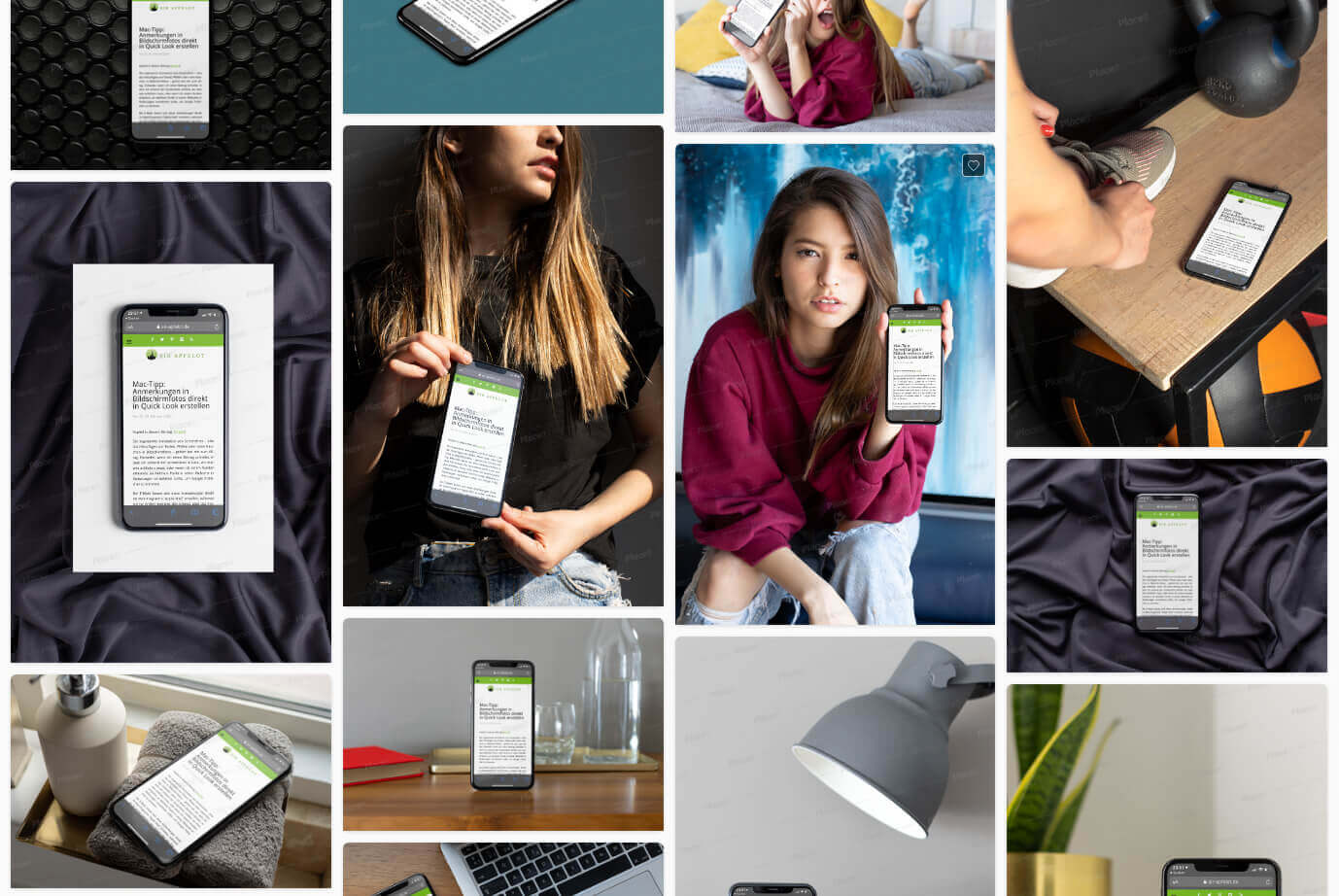 Download iPhone Mockups für App oder Website selbst erstellen