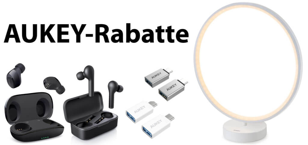 Ihr bekommt bis zu 50% Rabatt auf AUKEY-Produkte mit den folgenden Amazon Gutscheincodes. Bis zum 19. April 2020 Kopfhörer, Lampen, USB-Adapter und Bluetooth-Zubehör günstiger kaufen ;)