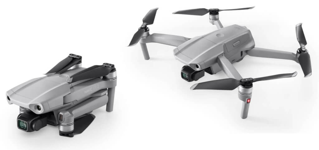 Qui puoi vedere il DJI Mavic Air 2 piegato e aperto. Di seguito troverai il confronto con il predecessore e le informazioni sul DJI Mavic Mini.