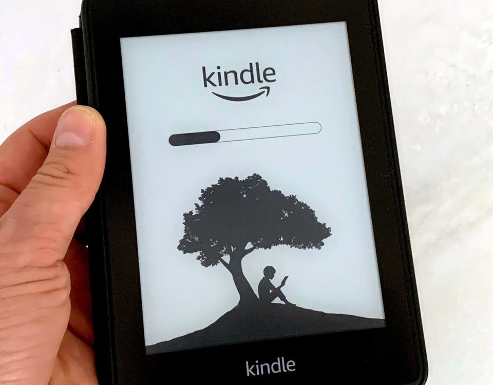 Turn on the Kindle Paperwhite