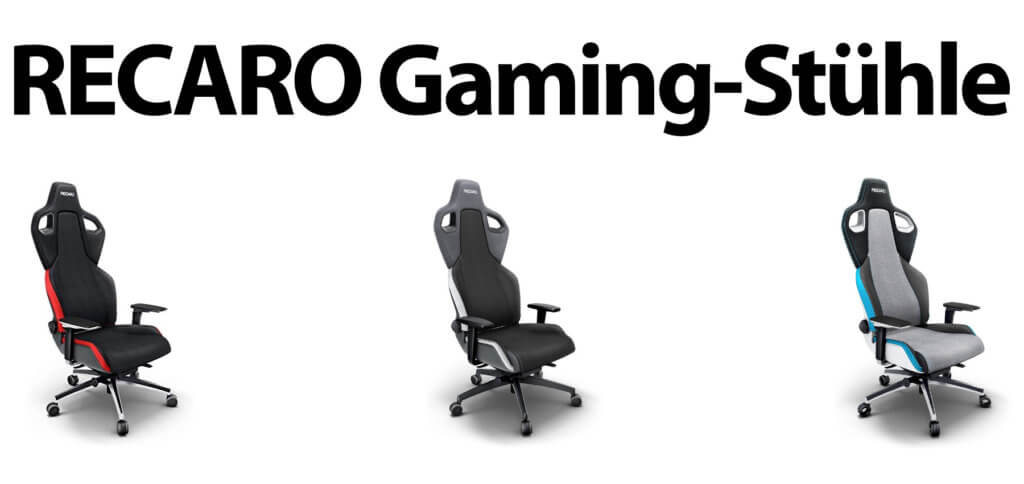 RECARO – Gaming-Stühle für ergonomisches Sitzen beim Zocken. Egal ob Casual Gamer, Twitch Streamer, E-Sport-Legende oder Arbeit im Homeoffice – bestes Design für lange Sessions am Computer.
