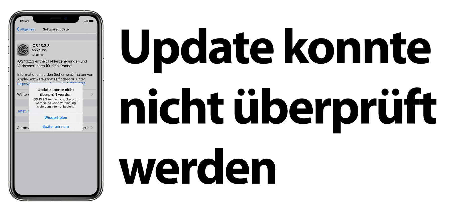 Iphone Fehler Update Konnte Nicht Uberpruft Werden Sir Apfelot