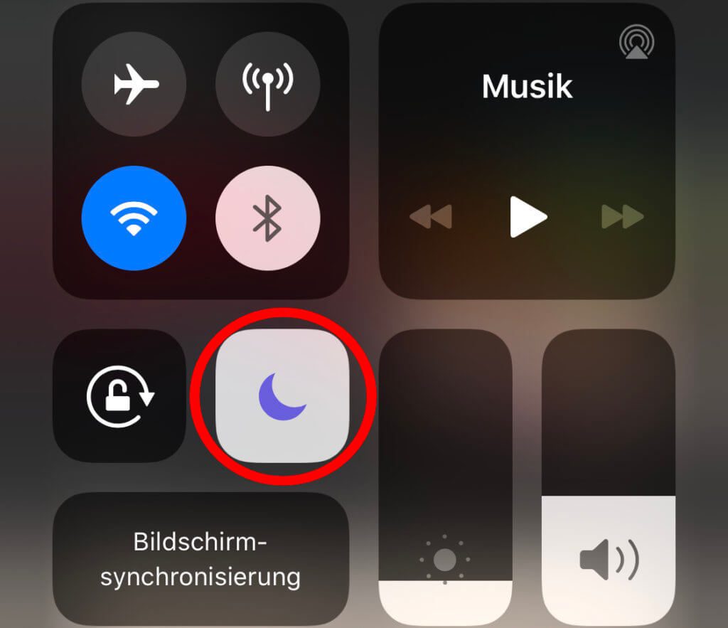 You can also activate and deactivate "Do Not Disturb" in the iPhone Control Center. Here is a screenshot from iOS 13 with the button highlighted.