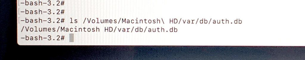 Here you can see the auth.db file that we want to delete.