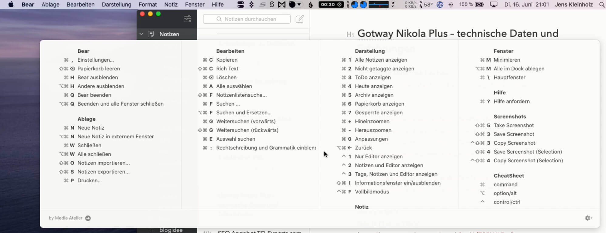 cheatsheet mac app