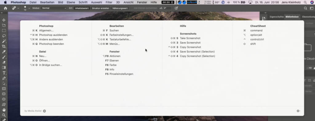 If you haven't even opened a document in Photoshop, the number of shortcuts is manageable because there is not much you can do and the tools are all inactive.