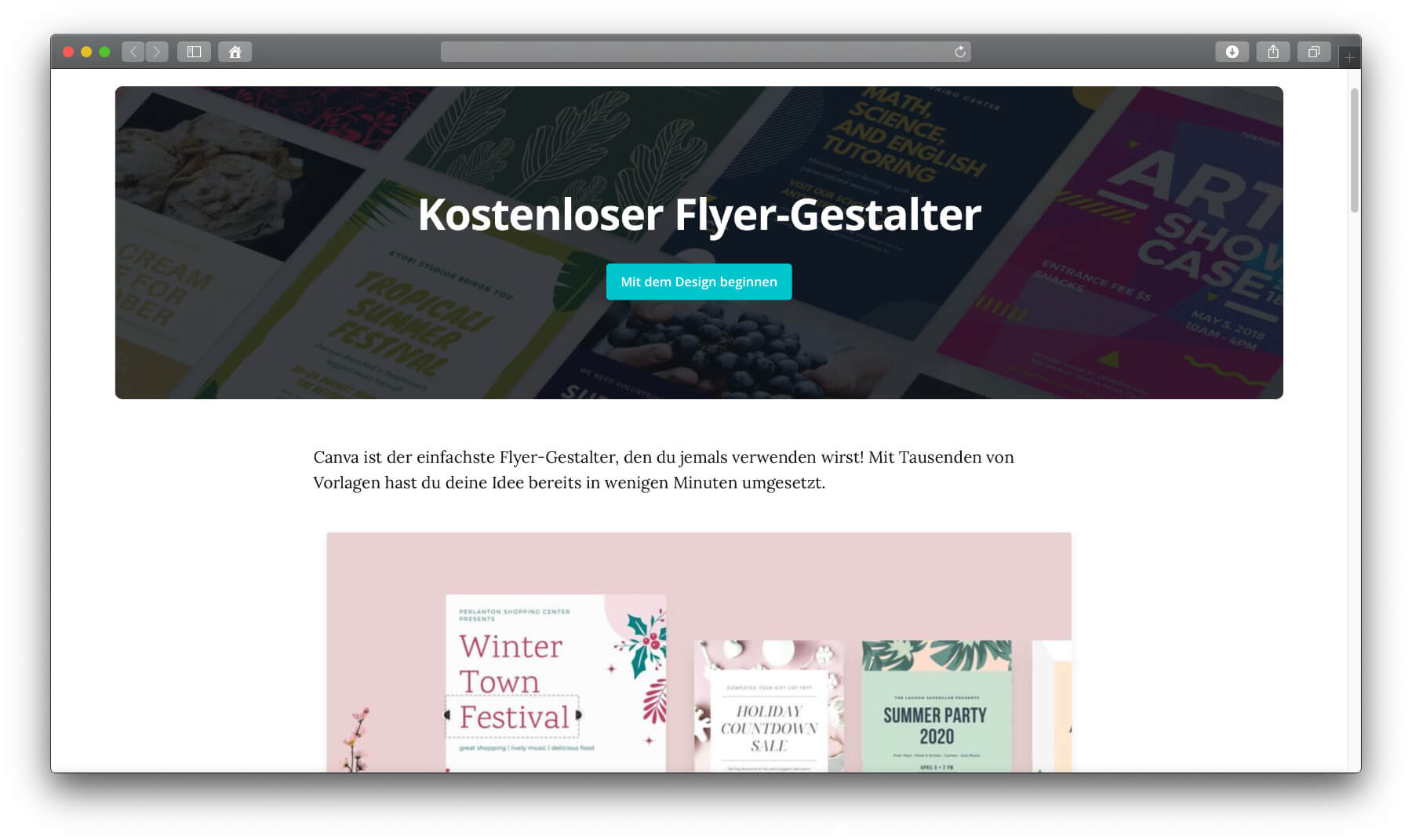 Flyer Online Erstellen Design Tool Direkt Im Browser Nutzen Sir Apfelot