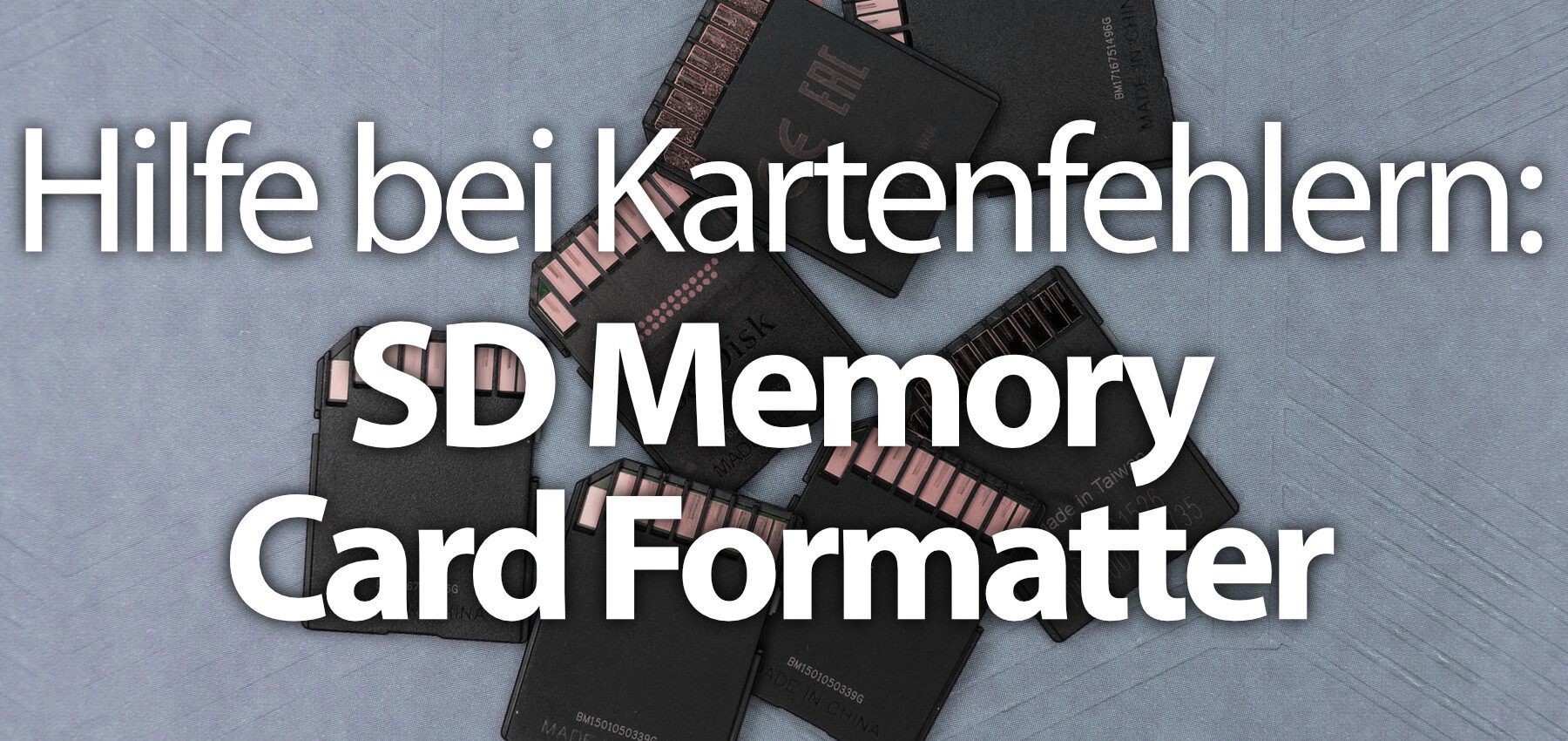 SD Memory Card Formatter – Fehler durch Formatieren lösen » Sir Apfelot