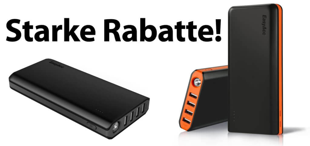 EasyAcc offers you strong discounts on Amazon: You will get a huge discount on these two power banks until July 30, 2020.