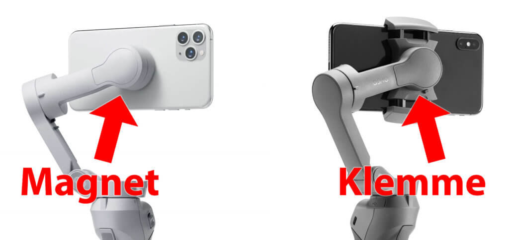 Il DJI OM 4 è più intuitivo rispetto al DJI Osmo Mobile 3 perché utilizza un supporto magnetico anziché un morsetto fisso. Inoltre, il treppiede è già compreso nella fornitura.