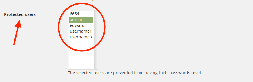 Ich habe alle User im Bereich "Protected Users" ausgewählt und dann die Einstellung gesichert.