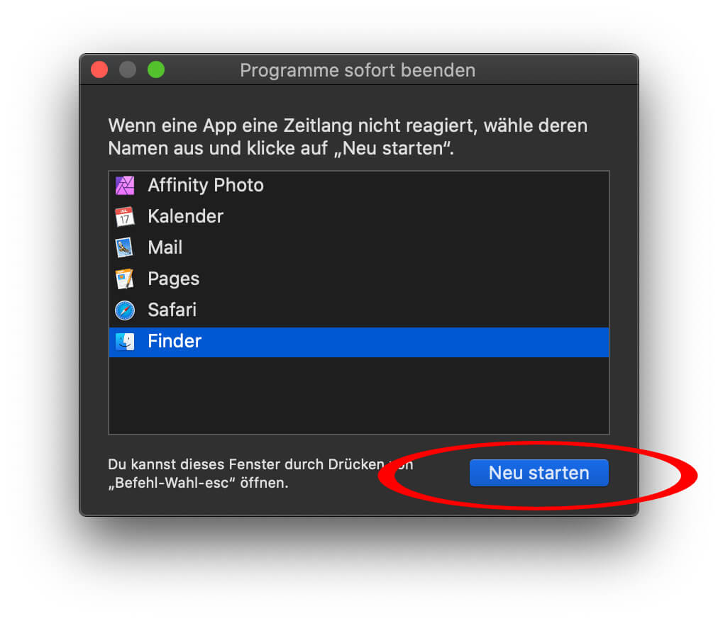 MacProblem Dateien erscheinen nicht im Finder » Sir Apfelot